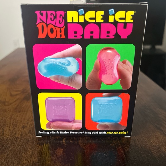 NEW UNOPENED Needoh Nice Ice Baby Cube 4 pack Pink Purple Blue - Picture 4 of 7